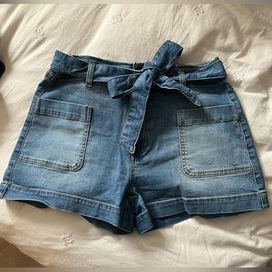 Altar’d State Tie Belt Jean Short